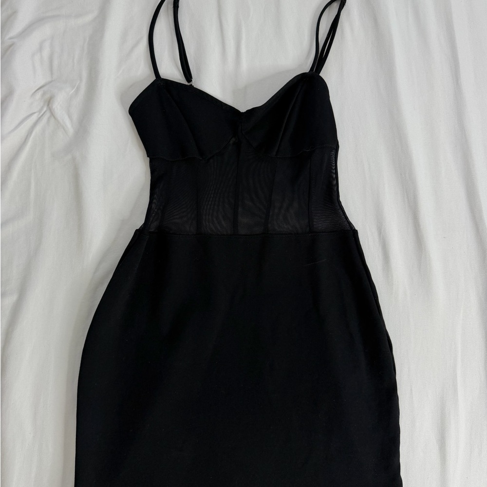 Mossimo Supply Co. Black Mesh Chemise